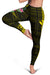 Hawaii Hibiscus Polynesian Kakau Yellow Legging - Dry Style - AH - Polynesian Pride