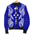 Kosrae Polynesian Men's Bomber Jacket Map Blue - Polynesian Pride