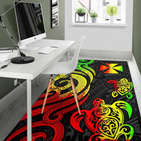 Wallis and Futuna Area Rug - Reggae Tentacle Turtle - Polynesian Pride