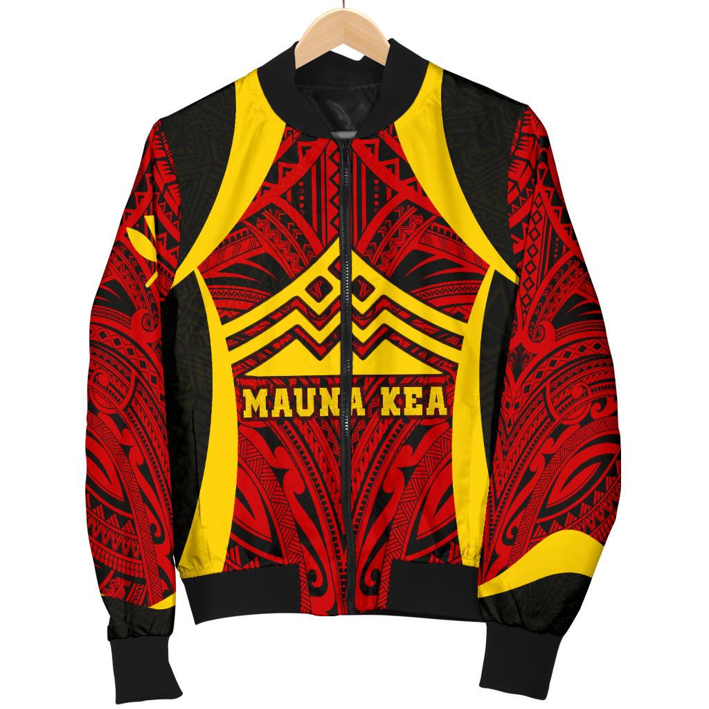 Hawaii Men's Bomber Jacket - Protect Mauna Kea - Polynesian Pride