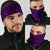 New Zealand Bandana 3 Pack, Maori Gods Tumatauenga (God of War) - Purple - Polynesian Pride