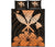 Hawaiian Kanaka Quilt Bed Set Hibiscus Polynesian Love Orange Orange - Polynesian Pride