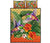 Hawaii Hummingbird Hibiscus Tropical Quilt Bed Set - Jungle Style - AH Orange - Polynesian Pride