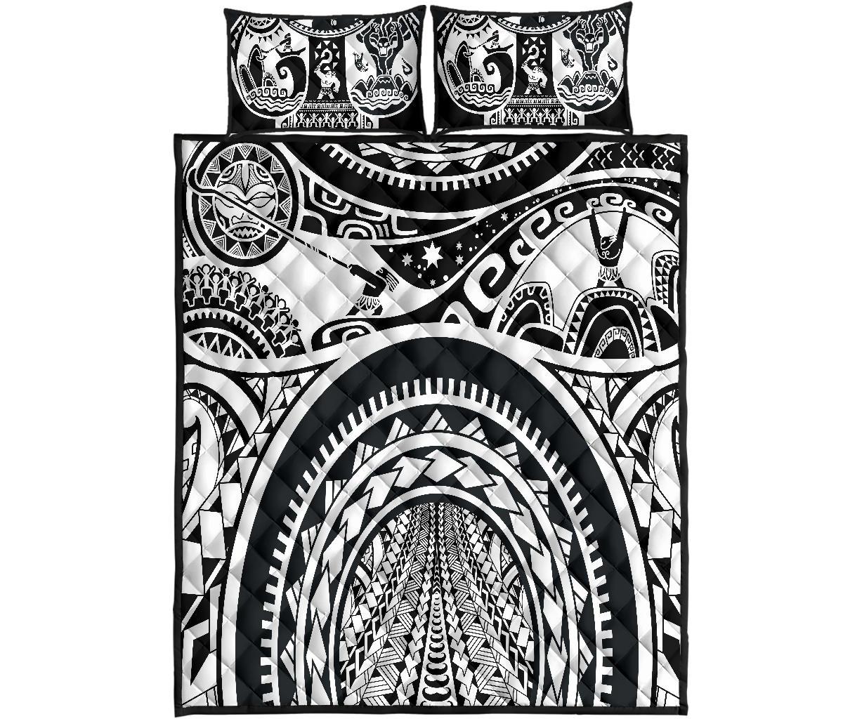 Polynesian Quilt Bed Sets - Maui Tattoo - Polynesian Pride