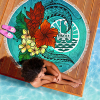 Tahiti Beach Blanket - Tropical Flowers Style - Polynesian Pride
