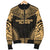 Marquesas Islands Polynesian Chief Men's Bomber Jacket - Gold Version - Polynesian Pride