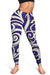 Polynesian Maori Ethnic Ornament Violet Hawaii Women's Leggings AH - Polynesian Pride