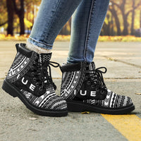 Niue Leather Boots - Polynesian Black Chief Version - Polynesian Pride
