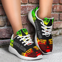 Norfolk Island Sport Sneakers - Polynesian Tattoo Reggae - Polynesian Pride
