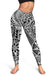 Polynesian Hawaiian Style Tribal Tattoo White Hawaii Women's Leggings AH - Polynesian Pride