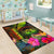 Polynesian Hawaii Polynesian Area Rug - Hibiscus and Banana Leaves - Polynesian Pride