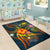 Polynesian Hawaii Personalised Area Rug - Legend of Samoa (Blue) - Polynesian Pride