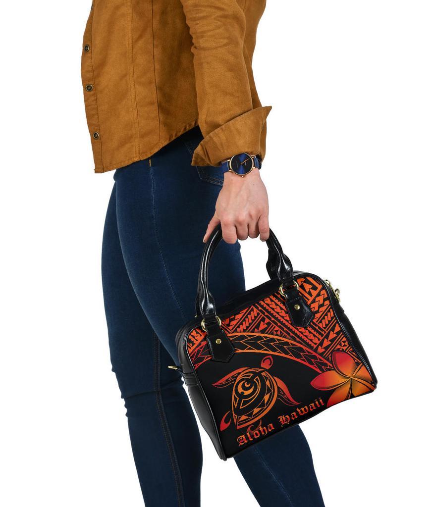 Aloha Hawaii Turtle Plumeria Shoulder Handbag AH - Polynesian Pride