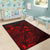 Niue Area Rugs Turtle Hibiscus Red - Polynesian Pride