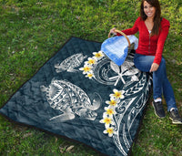 Hawaii Turtle Plumeria Polynesian Premium Quilt - Sease Style - Polynesian Pride