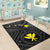 Hawaii Area Rug - Hawaii Kanaka Maoli And Map ( Black) - Polynesian Pride