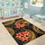 Tonga Polynesian Area Rug - Gold Plumeria - Polynesian Pride