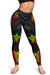 New Caledonia Women's Leggings - Reggae Tentacle Turtle - Polynesian Pride