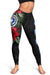 Northern Marriana Islands Polynesian Leggings - Hibiscus Coat of Arms - Polynesian Pride