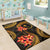 Chuuk Micronesian Area Rug - Gold Plumeria - Polynesian Pride