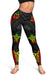 Vanuatu Women's Leggings - Reggae Tentacle Turtle - Polynesian Pride