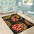 Yap Micronesian Area Rug - Gold Plumeria - Polynesian Pride