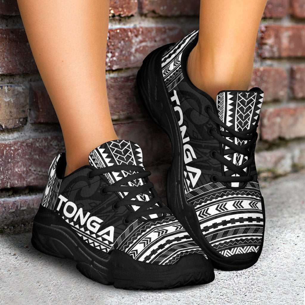 Tonga Chunky Sneakers - Polynesian Chief Black Version - Polynesian Pride