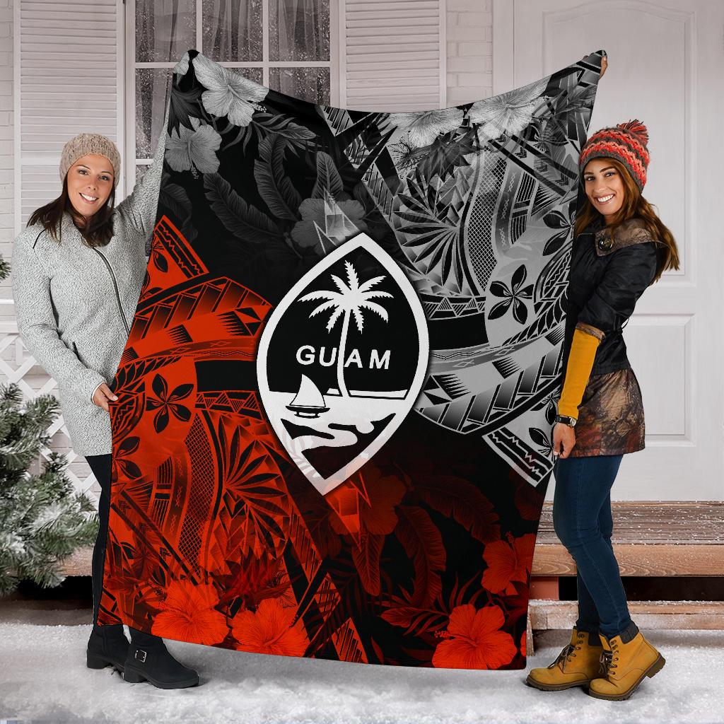 Guam Polynesian Premium Blanket - Vintage Polynesian Style - Polynesian Pride