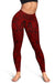 Polynesian Lauhala Mix Red Hawaii Women's Leggings AH - Polynesian Pride