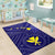 Hawaii Area Rug - Hawaii Kanaka Maoli And Map ( Blue) - Polynesian Pride