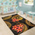 Vanuatu Polynesian Area Rug - Gold Plumeria - Polynesian Pride