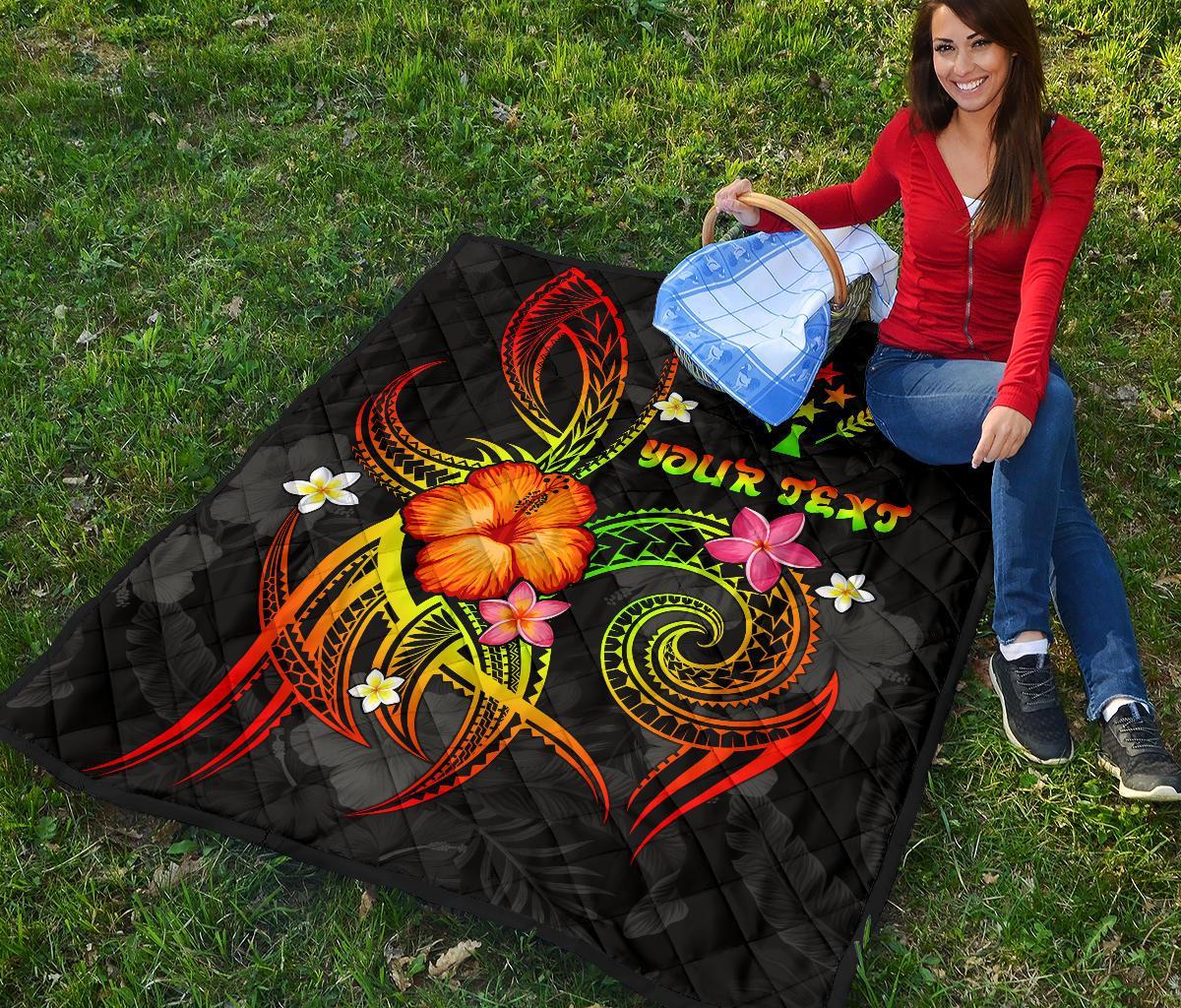 Kosrae Polynesian Personalised Premium Quilt - Legend of Kosrae (Reggae) - Polynesian Pride