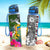 Tuvalu Hydro Tracking Bottle White - Turtle Plumeria Banana Leaf - Polynesian Pride