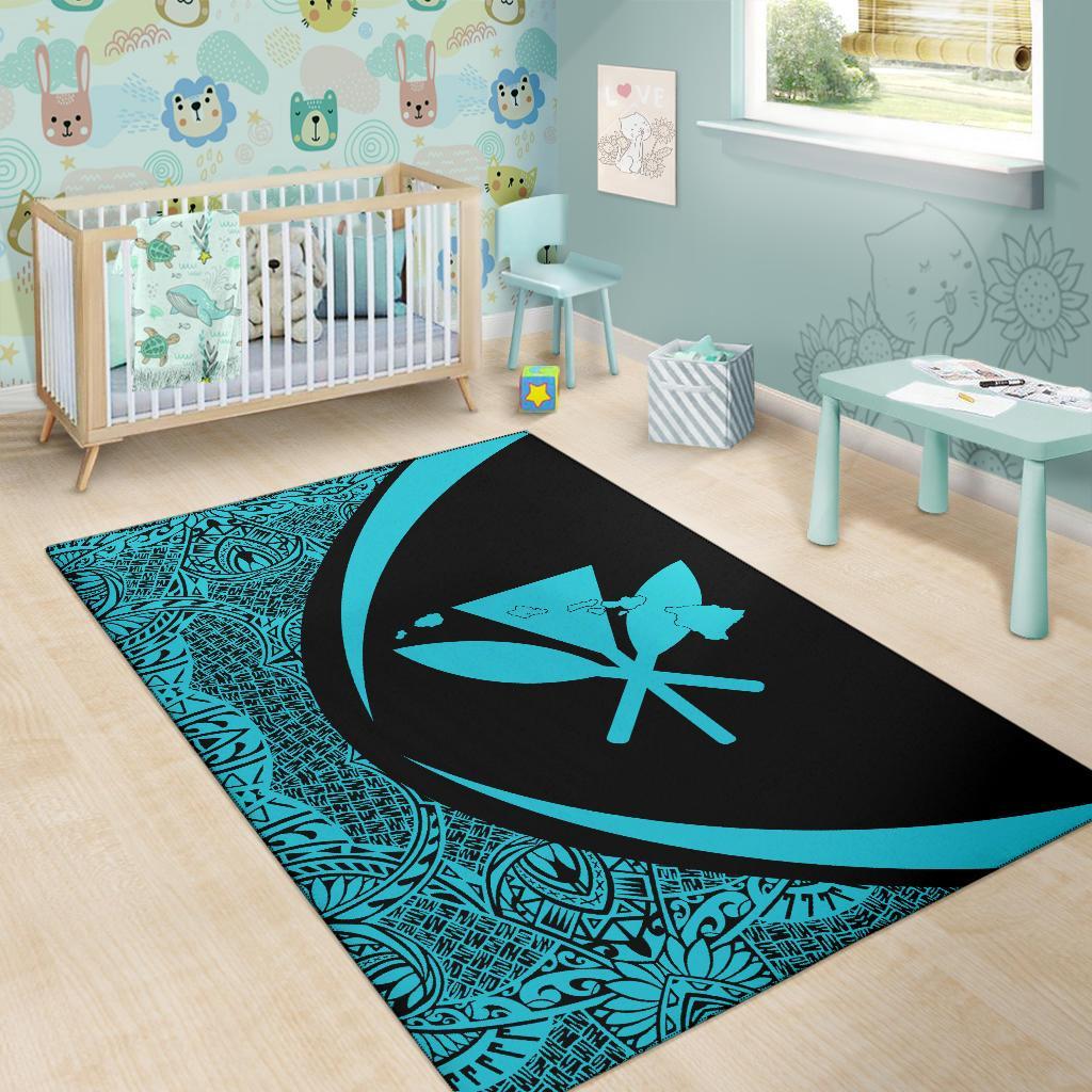 Hawaii Kanaka Polynesian Area Rug Circle Style - Polynesian Pride