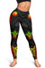 Nauru Women's Leggings - Reggae Tentacle Turtle - Polynesian Pride