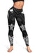 Papua New Guinea Women's Leggings - White Tentacle Turtle - Polynesian Pride