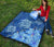 Hawaii Blue Hibiscus Turtle Polynesian Premium Quilt - Polynesian Pride