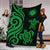 Northern Mariana Premium Blanket - Tentacle Turtle Green - Polynesian Pride