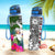 Niue Custom Personalised Hydro Tracking Bottle White - Turtle Plumeria Banana Leaf - Polynesian Pride