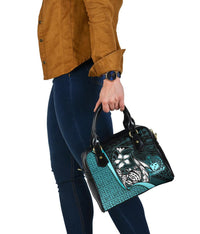 Samoa Polynesian Shoulder Handbag Turquoise - Turtle With Hook - Polynesian Pride