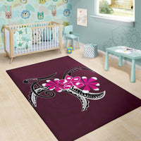 Plumeria Polynesia Pink Area Rug AH - Polynesian Pride