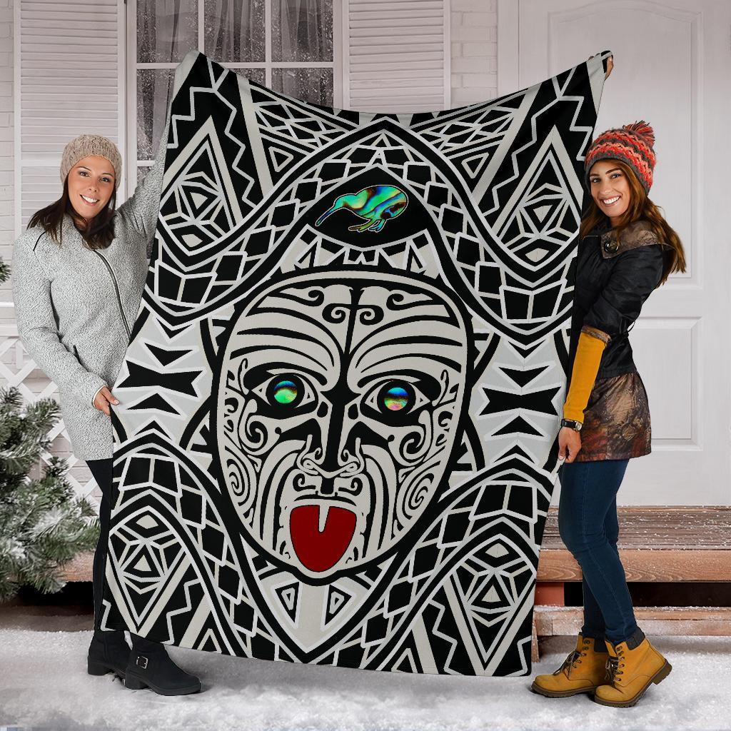 Integrity Maori Ta Moko Premium Blanket Kiwi and Paua - Polynesian Pride
