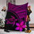 Hawaii Premium Blanket - Hawaii Turtle Plumeria Pink - Polynesian Pride