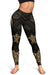 Palau Women's Leggings - Gold Tentacle Turtle - Polynesian Pride