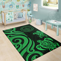 Palau Area Rug - Green Tentacle Turtle - Polynesian Pride