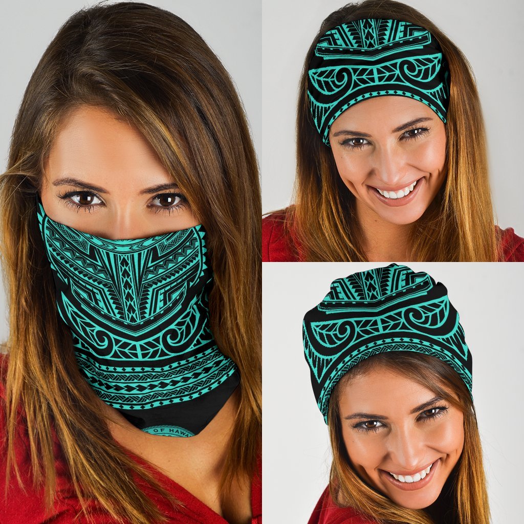 Hawaii State Bandana 3-Pack Nation Warrior Turquoise One Size Turquoise - Polynesian Pride