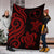 Chuuk Micronesian Premium Blanket - Red Tentacle Turtle - Polynesian Pride