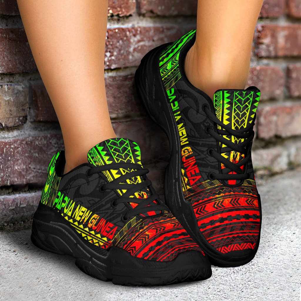 Papua New Guinea Chunky Sneakers - Polynesian Chief Reggae Version - Polynesian Pride