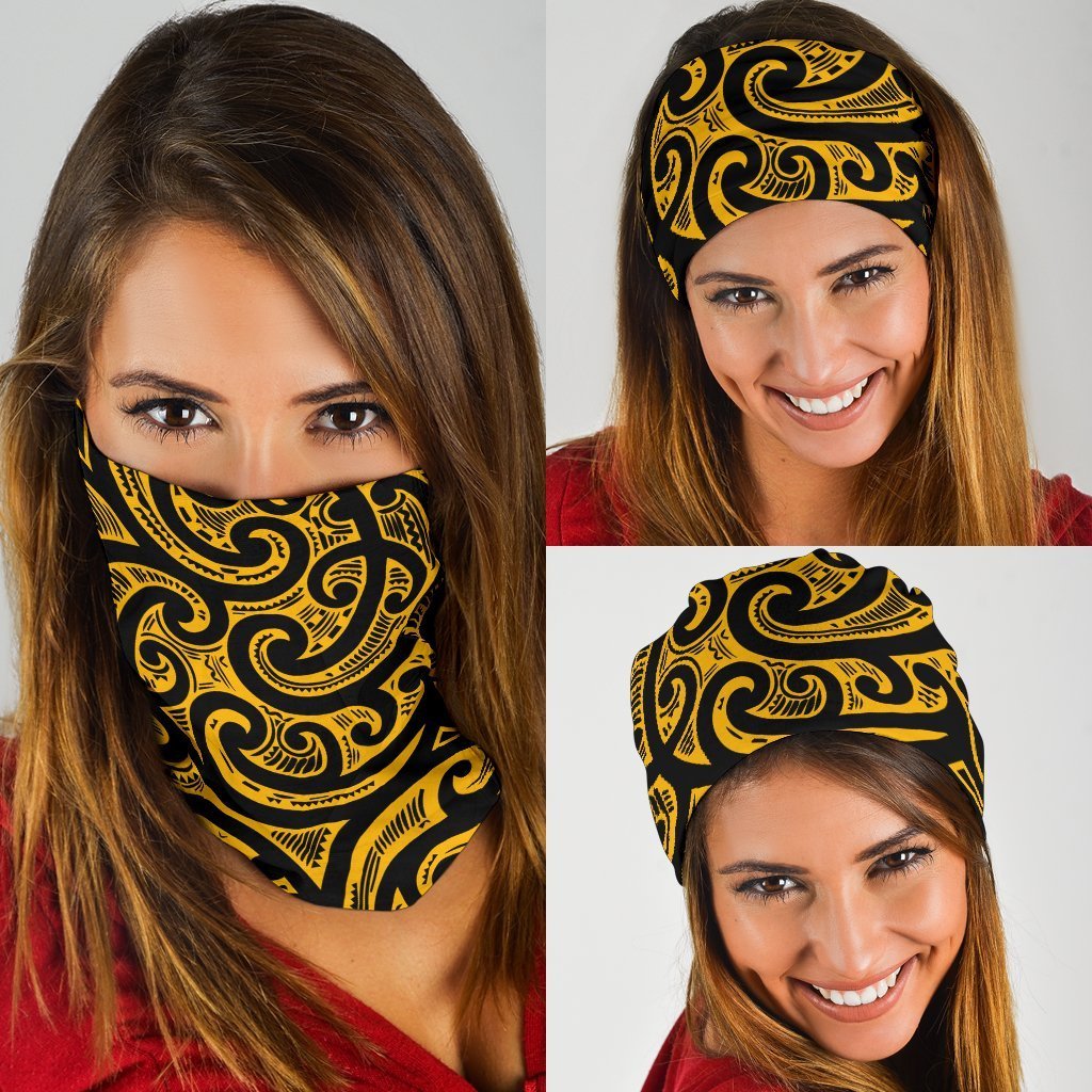 Maori Ta Moko Tattoo Bandana - Polynesian Pride