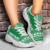Norfolk Island Chunky Sneakers - Polynesian Chief Flag Version - Polynesian Pride